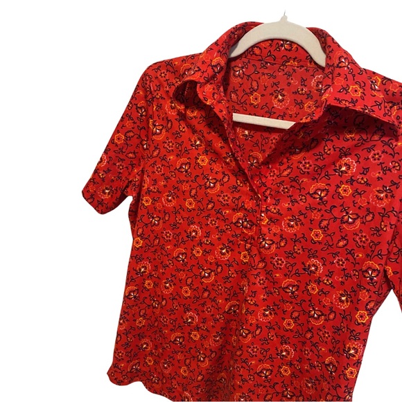 Vintage Floral Collared Shirt - Picture 2 of 5